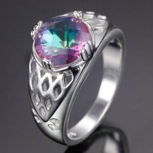 NEW UNISEX ENCHANTING .925 STERLING SILVER RING MEN'S WOMEN'S SIZE 8 RING